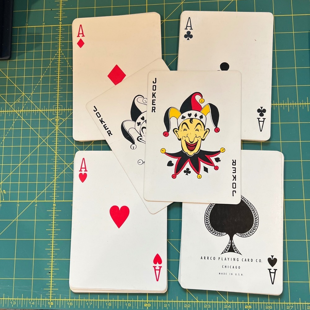 Vintage Arrco Executive Deck for Big Dealers Jumbo Playing Cards 5x7 1960s USA - Picture 4 of 10